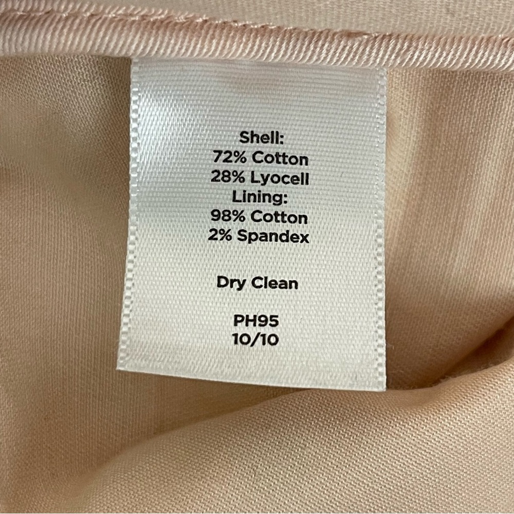 Talbots Crochet Lace Lined Pencil Skirt Daisy Coral Pink Orange Size 6 EUC - Picture 10 of 10